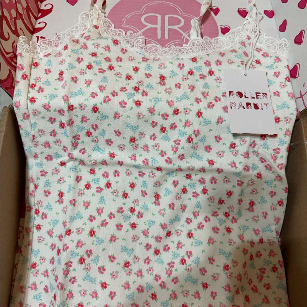 Roller Rabbit Bouquet Pointelle Carmine Cami NWT - Picture 2 of 8